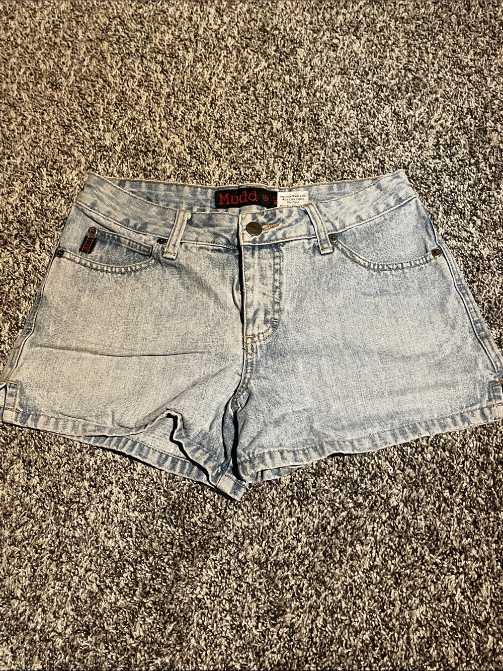 Vintage Mudd Light Blue Denim 5 Pocket Shorts (5)